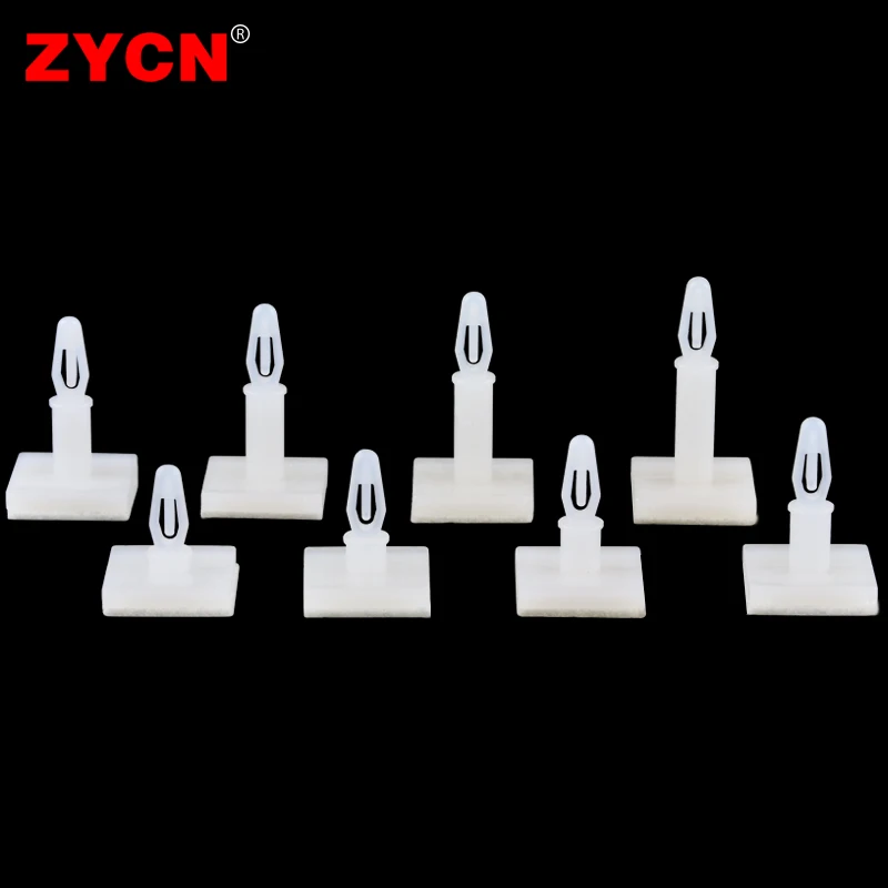 100ks HC-5/6 Nylon plastová tyčinka Fixná klip PCB Modul rozpačika Snap-in Scvap-in Adhesive 3 mm otvorové podpora Izolácia