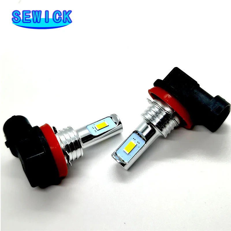 100ks Krásne jasné hmlové svetlo H8 H9 H11 LED HB3 9005 HB4 9006 Hmlové svetlá Žiarovka H1H3 H4 LED žiarovky 12V
