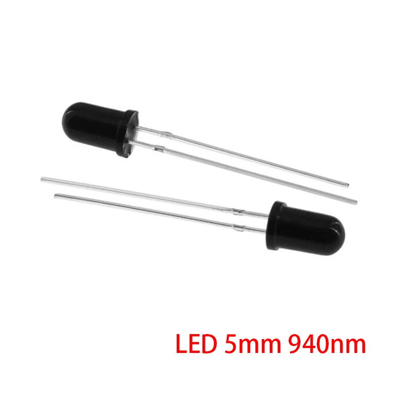100ks LED LED 5 mm 940nm IR prijímajúce diódu okrúhle trubice svetlo