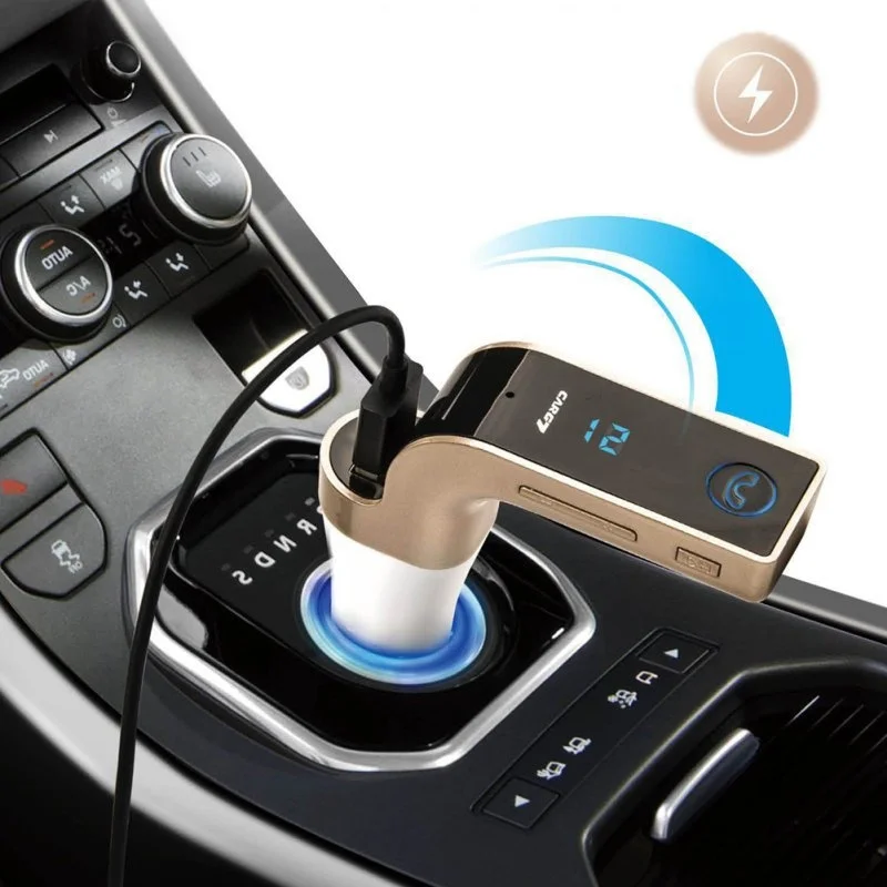 100ks/lot Wireless LCD Bluetooth Handfree CAR USB MP3 prehrávač FM Modulátor vysielača G7