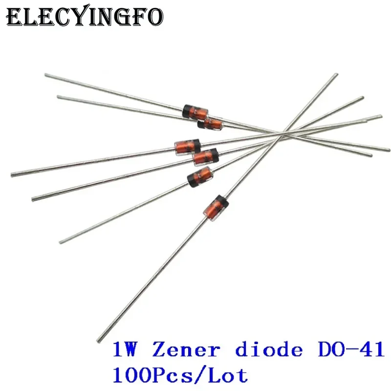 100ks/lot Zener Diode 1N4728 ~ 1N4748 3,3V ~ 22V do-41 1W 1N4729 1N4730 1N4731 1N4732 1N4733 1N4734 1N4735 1N4744 1N4746 1N4749