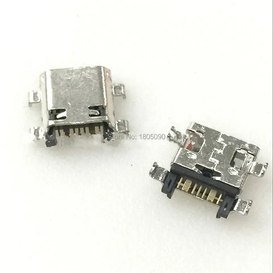 100ks Micro USB 7pin Connector Connector Mobile Nabíjacie port konektor pre Samsung I8262 J5 Prime On5 G5700 J7 Prime G6100 G530 G532