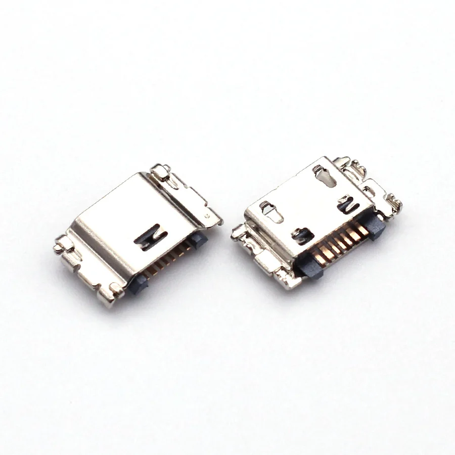 100ks Micro USB 7pin Connector Connector Mobile nabíjací port pre Samsung J5 J7 A7 A8 A10 J330 J530 J730 J1 J100 J500 J5008 J700F J7008