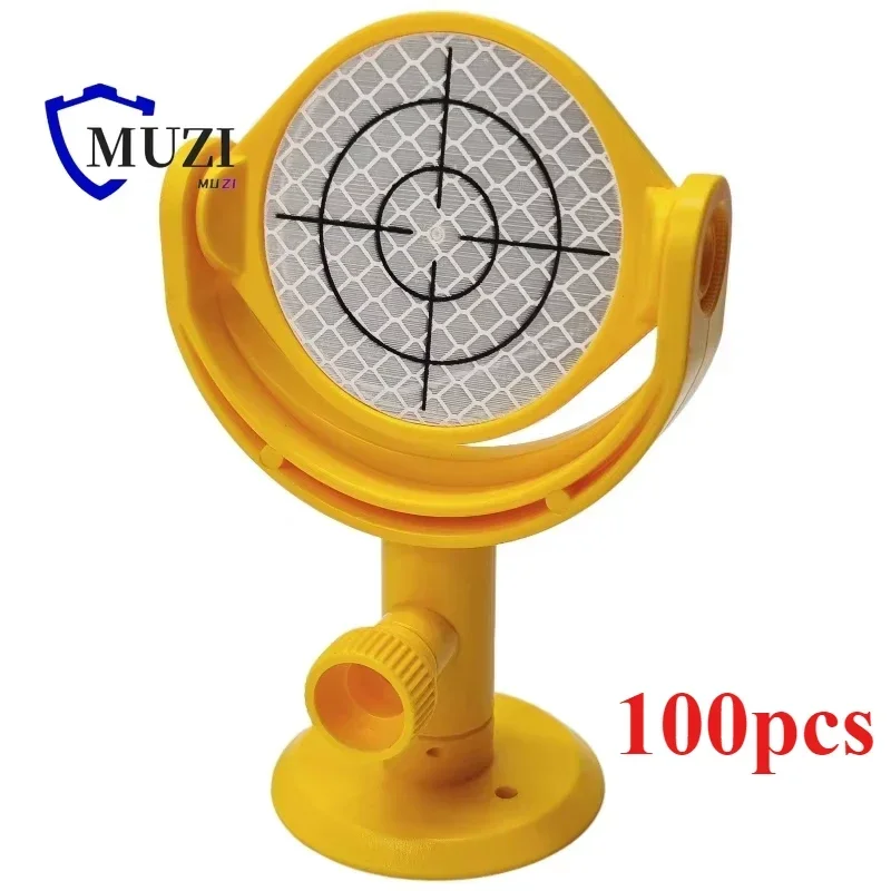 100ks naklápanie cieľového reflektora s potlačeným priemerom krížového priemeru 60 mm listu 5/8x11 mini hranol pre celkovú prieskumnú stanicu