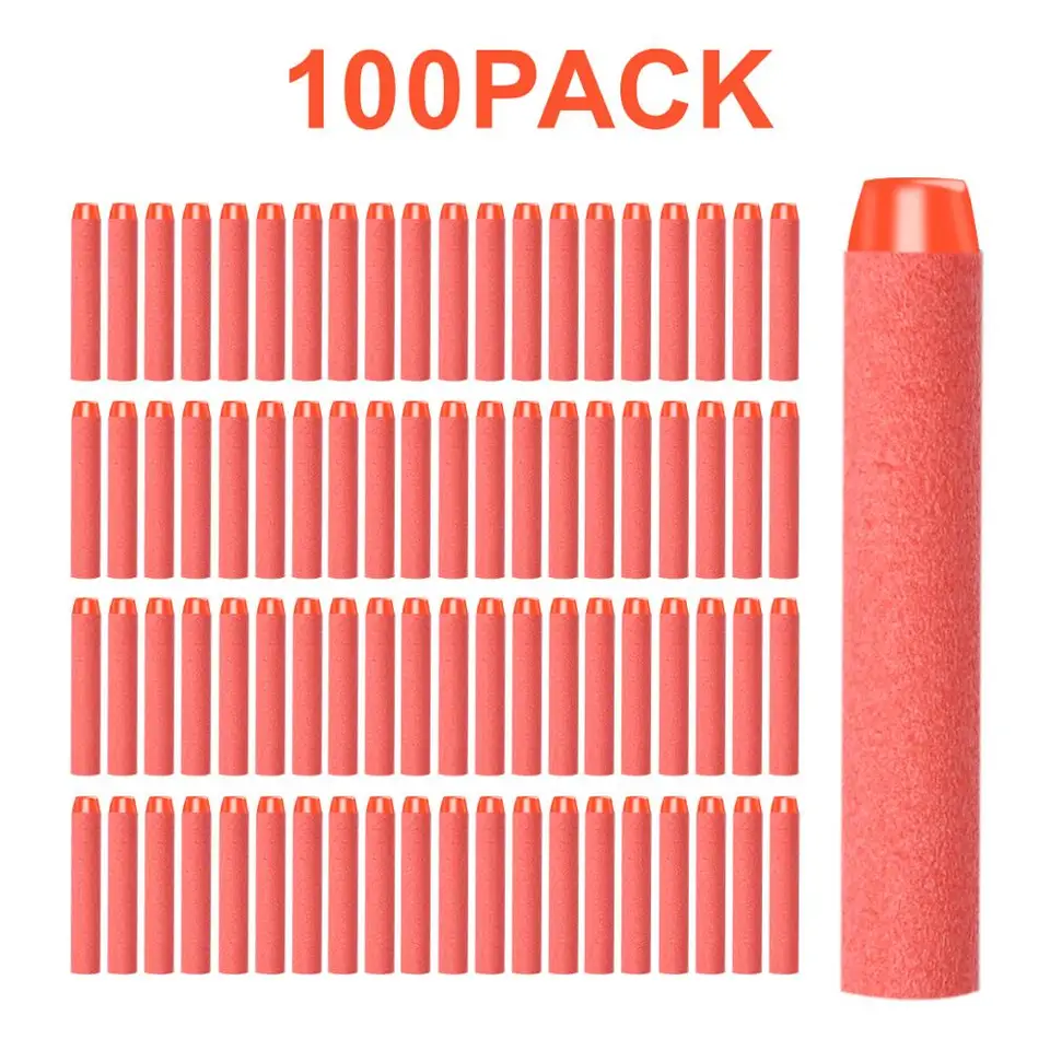 100ks pre NERF guľky Soft Dutiny Holle Hela 7,2 cm doplňte šípky hračky Gun Gulets for Kid Kid Kids