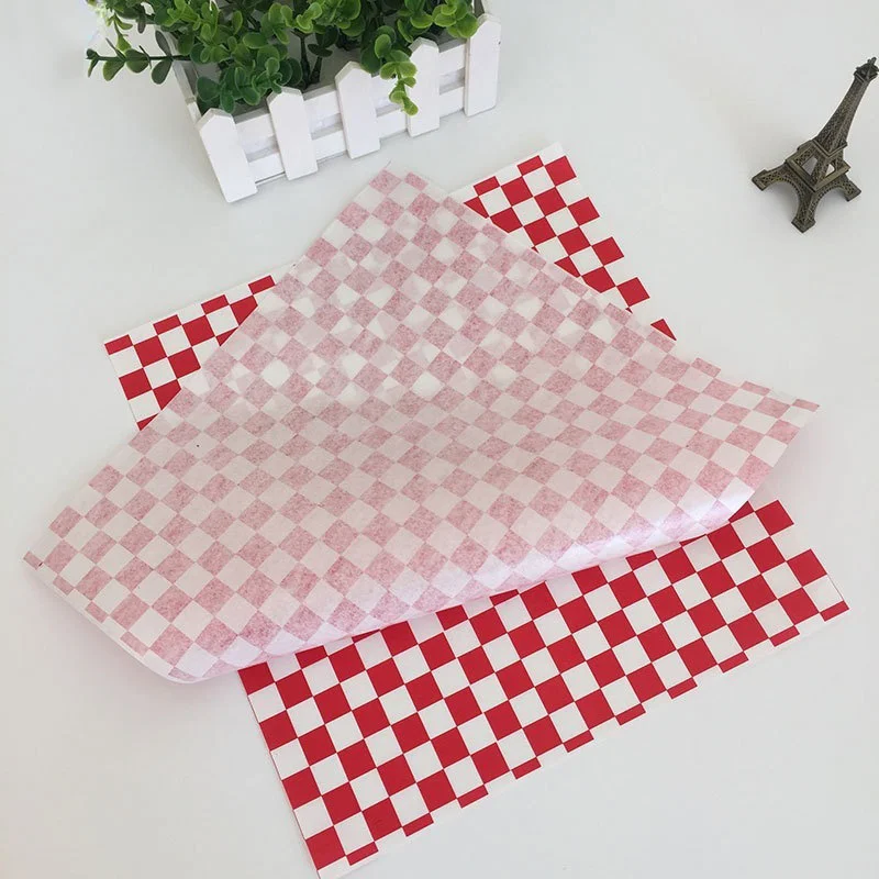 100ks rýchle občerstvenie pečivo odolné voči papieru Pizza Oil Paper Pat Fried Food Paper Liners hamburger baliaci papier na pečenie pečiva