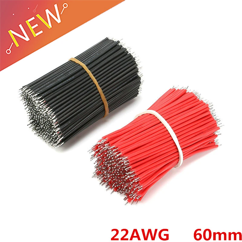 100ks/set 22awg DRYBOROVÝ KABELOVÝ KABELOVÝ KABUROVÝ KITY 6 cm DREH DREJOVÉHO DREJOVÉHO DREJA DREJA DREJ DREH 2 Colors PCB SOLDER CABL