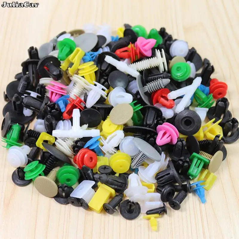100ks/set Univerzálne zmiešané auto Rôzne plastové nitovacie upevnenie pre Jeep Wrangler Jeep Compass Jeep Liberty Chrysler 300 Pt Cruise