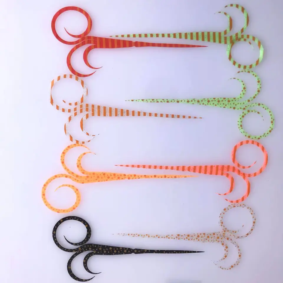 100ks Silikónová chobotnica sukňa Pike Streamer Spinnerbait Trailer Buzzbait gumová slaná voda Fishing