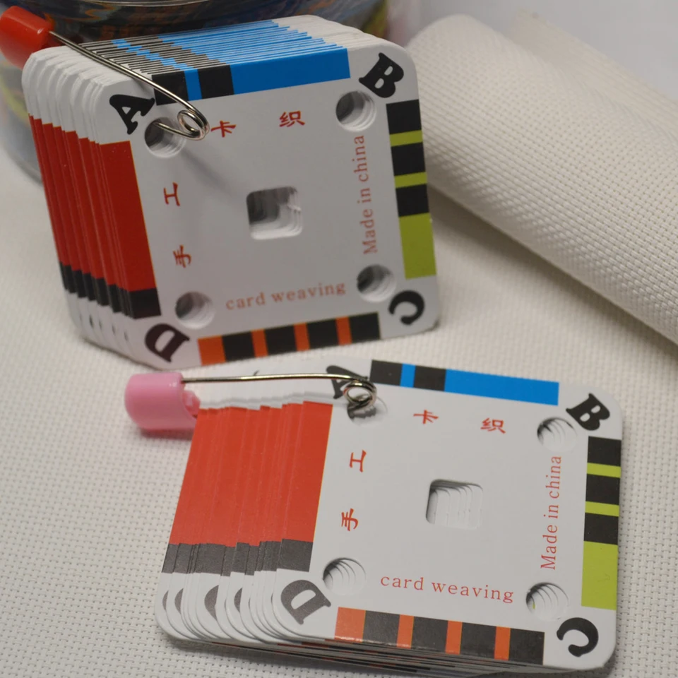 100ks tkáčkové karty Tablet Sladký povrch pre tkaninu DIY tkanie dodávok