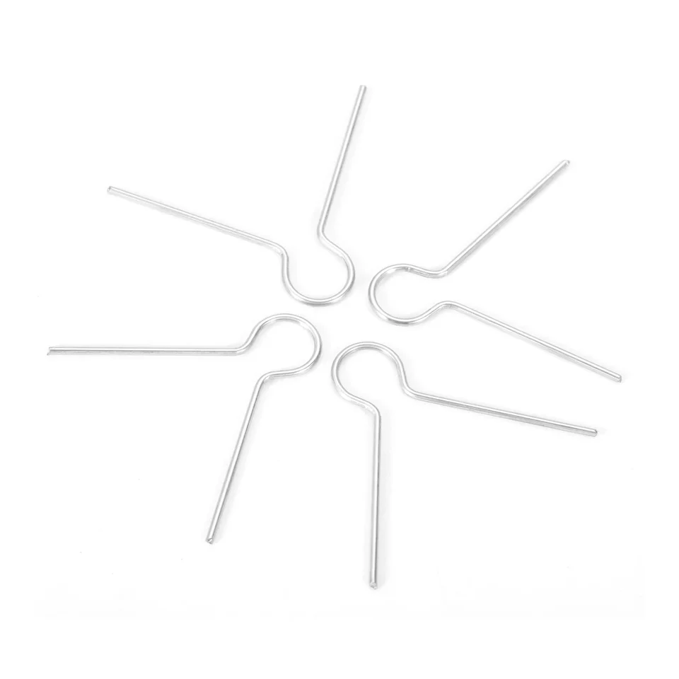 100ks/veľa okrúhleho vianočného kovového háčika Spring Wire Cap Cap 1/2 
