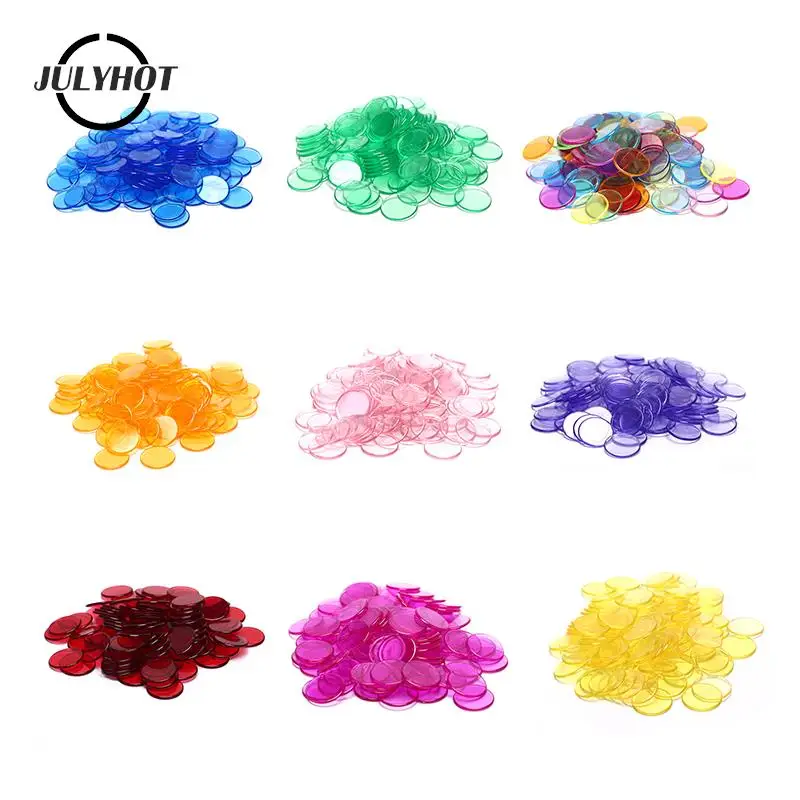 100ks/veľa plastových pokerových čipov bingo stolové hry Markers tokens deťom počítanie hračiek Family Club Party Supplies