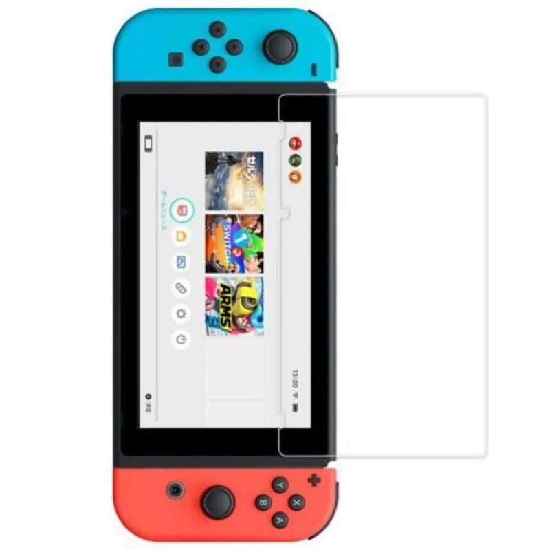 100ks/veľa pre spínač temperovaného skleneného skla skla pre spínač OLED Game Machine Protector Film pre prepínač Lite Glass Accessories