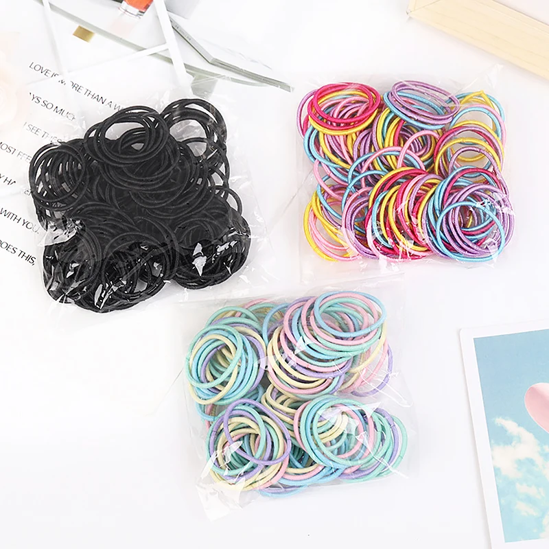100ks/šarža 3cm vlasové doplnky GUSS GUSSABS SUBRICKY ELASTICKÉ VLASTNÉ PRÁVA KID DET
