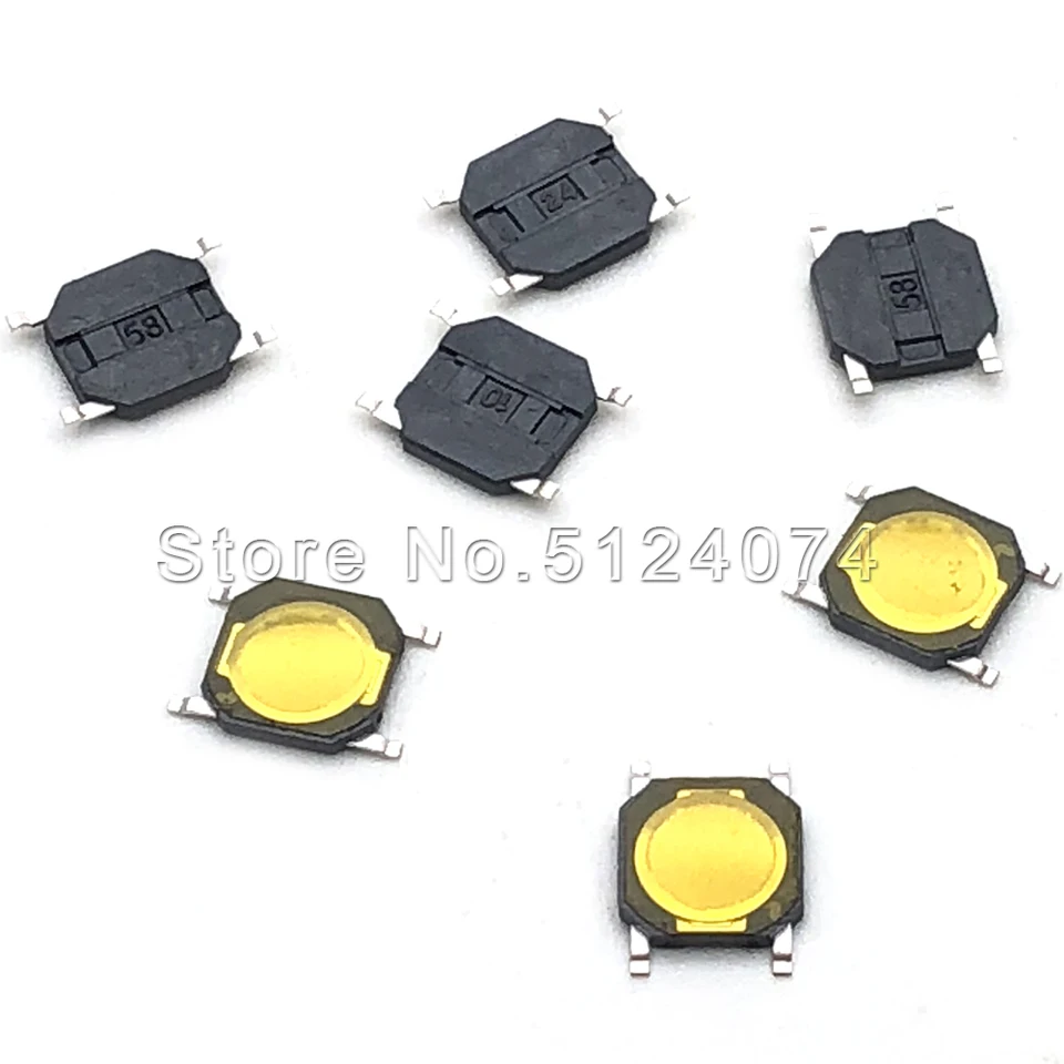 100ks/šarža 4*4*0,8 mm dotykový spínač filmu 4pin SMD prepínač mobilného telefónu MP4 MICOWAVE BLOCK 4X4