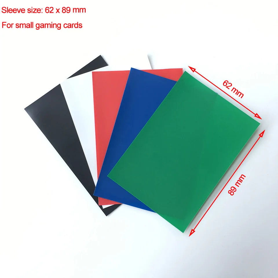 100ks/šarža matná malá herná karta rukávový chránič pre Jugioh Photocard Binder, 62x89 mm