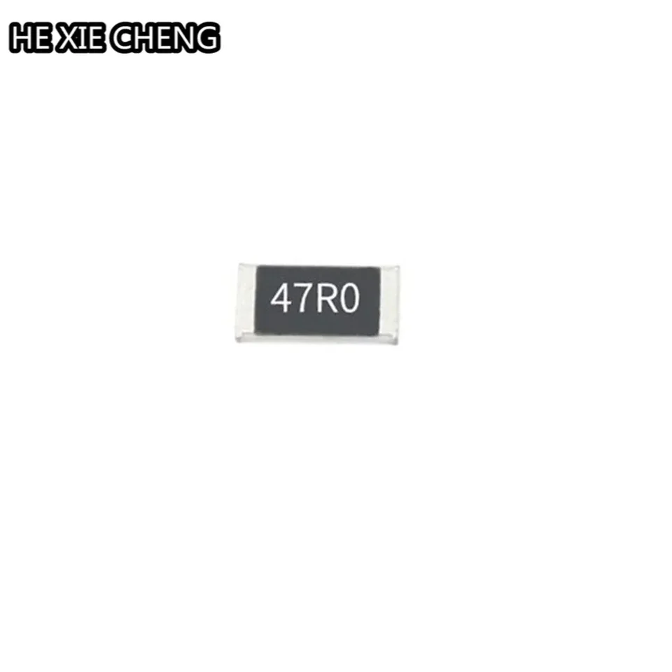 100pcs 0402 0603 0805 1206 1210 2512 SMD RESORE 47 OHM 47R 47R0 1% 1/16W 1/10W 1/8W 1/4W 1/2W 1W