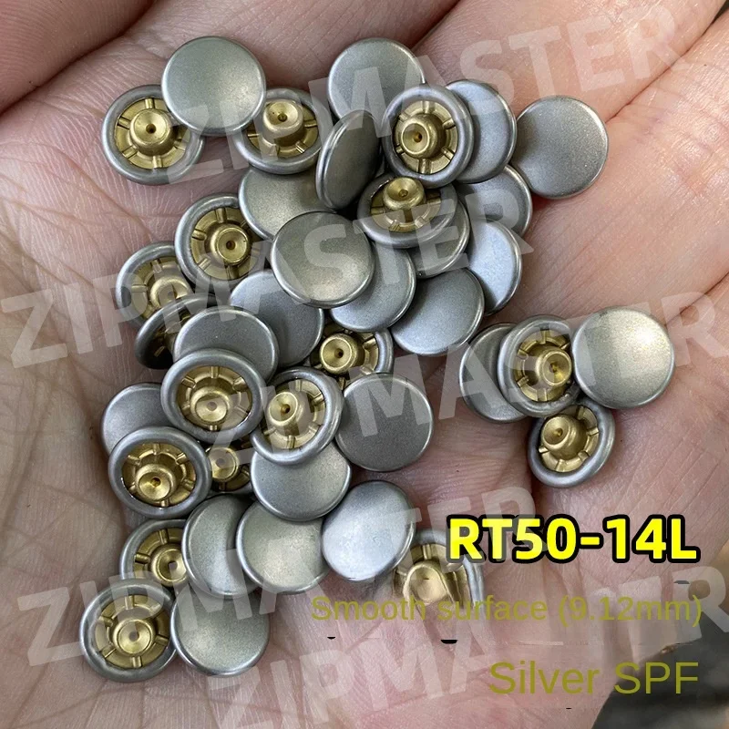 100pcSauthentic ykk Copper Nit Nit Džínsy Nivet gombíky rohový nechtový necht na nechty na nechty hladký necht na nechty striebro 9 mm