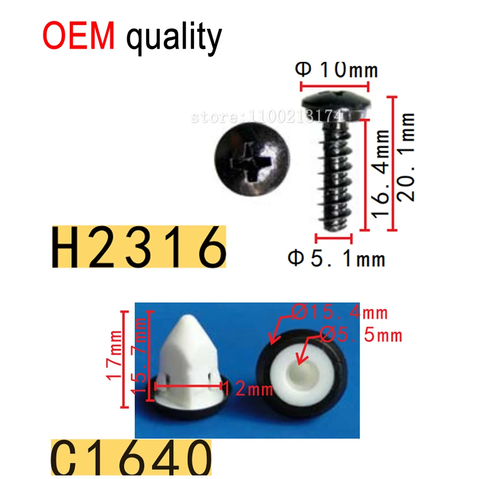 100x OEM pre BMW 3-série 1 série Philips skrutka 51118122522 a klip