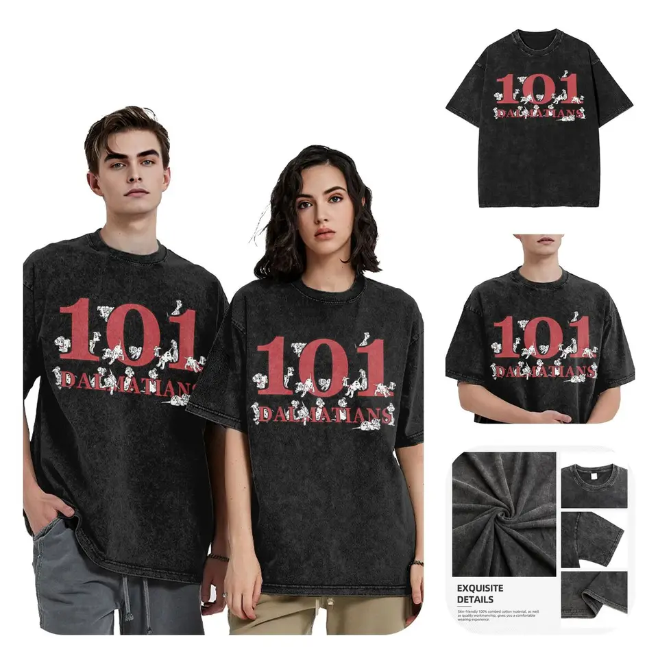 101 Dalmatians šteniatko tričká Men Pure Cotton Unikátne tričko okrúhly krk sto a jeden dalmatiánsky odpalisko krátky rukáv