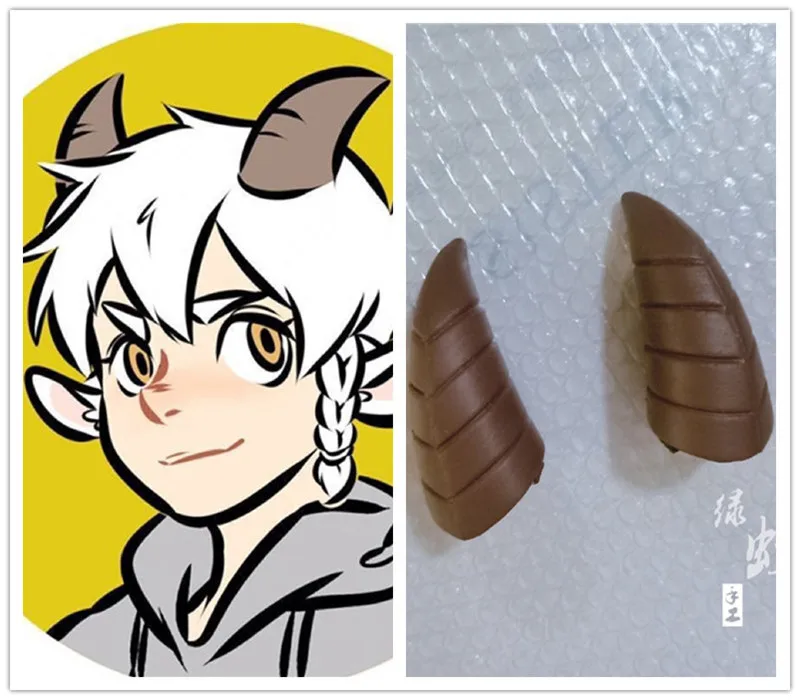 1031 All Saints Street Neil Bowman Cosplay Horns Head Clip Headwear Hairwear Cosplay Cosplay rekvity doplnky
