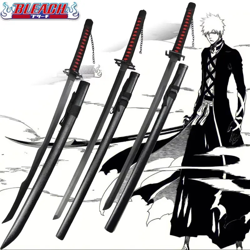 104 cm Kurosaki Ichigo Sword Anime Bleachkatana Cosplay prop ninja Blade skutočná plná veľkosť japonská katana samurai šabrová hračka