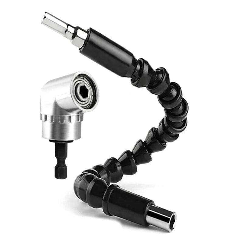 105 stupňov pravý uhlový vŕtací adaptér Flexibilné predĺženie hriadeľa 105 stupňov 1/4 palca predlžovacieho Hex Hex Hex Bit Bit ľahko použiteľné