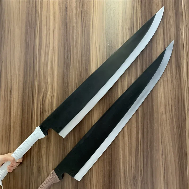106cm Cosplay meč Anime bielidlo nôž Kurosaki Ichigo Sword Weapon Black Katana Roly Hranie bieliacej bezpečnosti PU propy