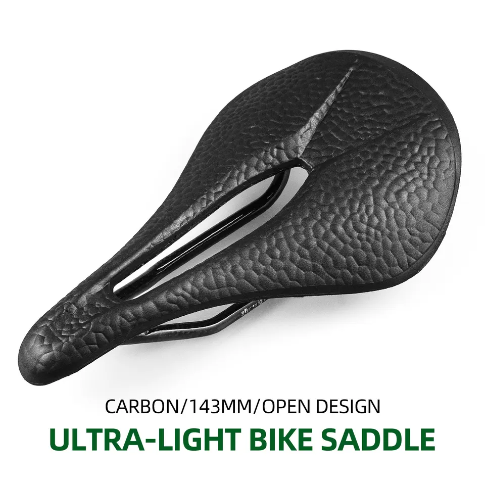 106g Ultralight Full Carbon Saddle MTB Road Bike Saddle Super Leather Cushions 143 Pre mužov Ženy Triatlon TT pretekárske sedadlá