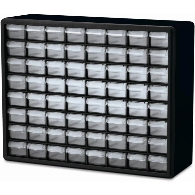 10764 64-DRAWER PLASTOVÁ KABINE SKARŽÍCIA PRE ORGANIZÁCIA Garážu, úložného priestoru, nástrojov pre učiteľov, organizátor make-upu