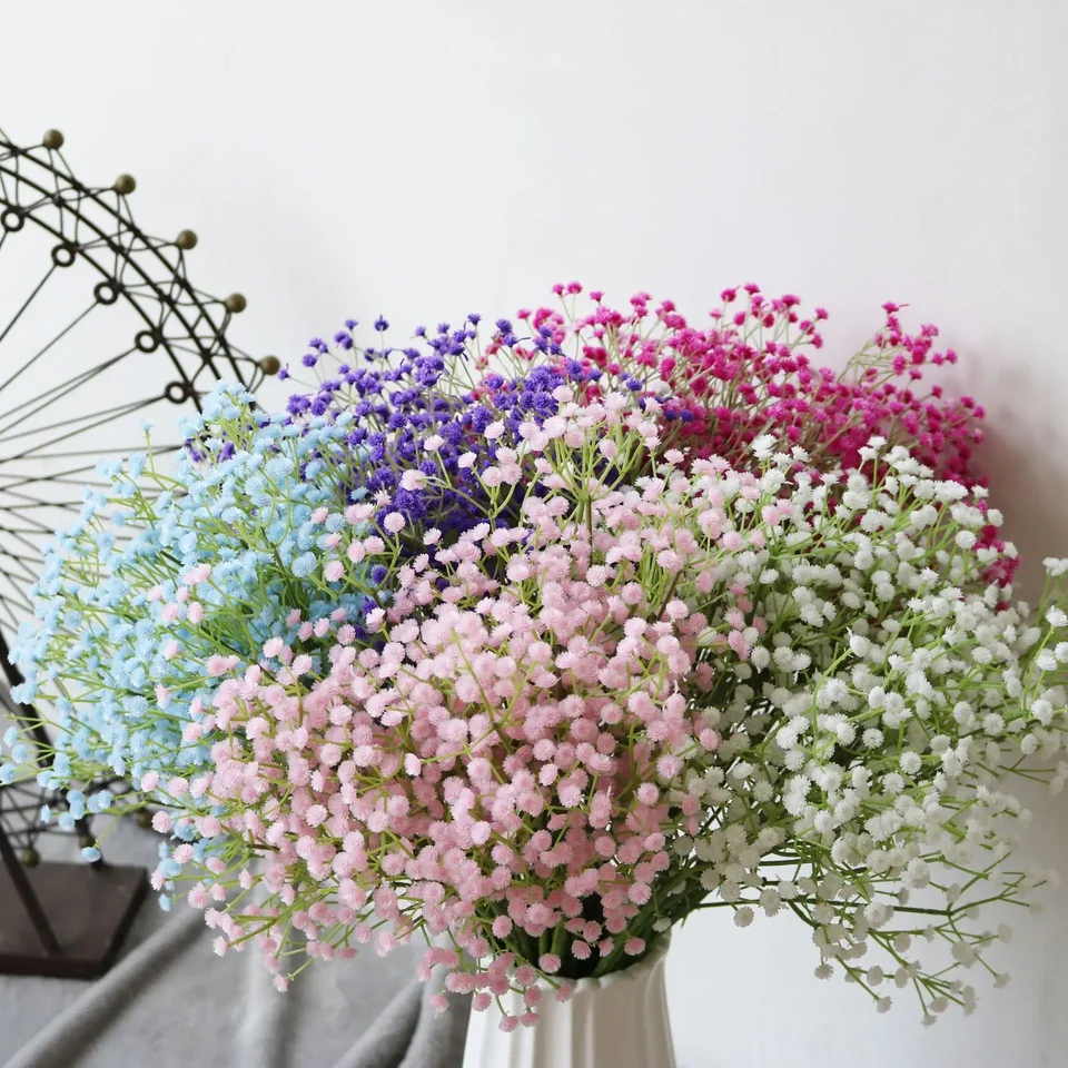 108 Head Artificial Flower Dreatch Dych Gypsophila Svadobná domáca dekorácia Simulácia kytica nevesta Drží dych dieťaťa