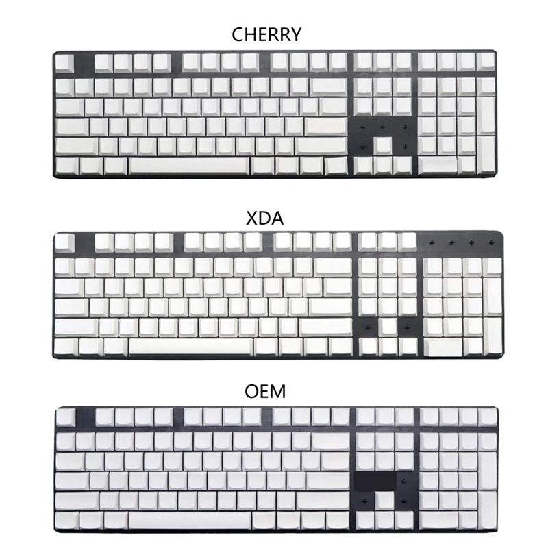 108 PBT Blank Keycaps Cherry OEM XDA Profil Gamer