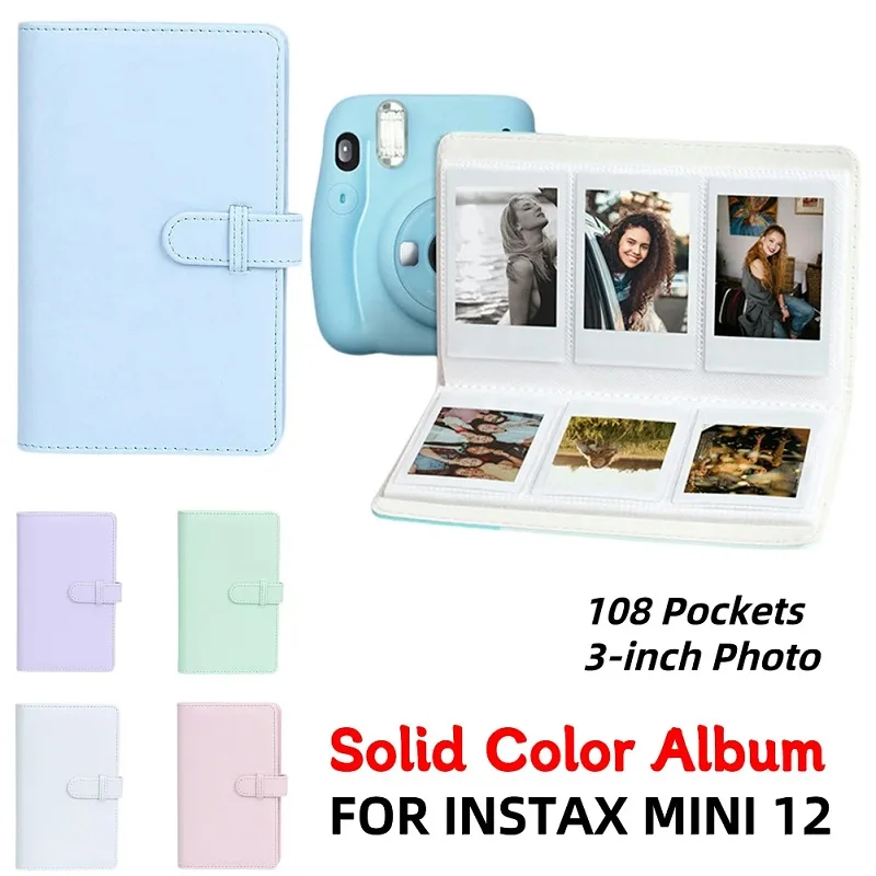 108 vreciek veľké kapacity úložisko Instax Mini Photo album kniha pre Fujifilm Mini 12 11 40 Link2 Tlačiareň 3 palcový fotografický film