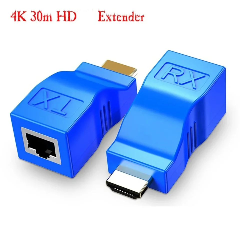 1080p až 30 m HDMI kompatibilný predlžovač HDMI-kompatibilný k RJ45 Extension LAN Network CAT5E / 6 UTP LAN ethernet kábel