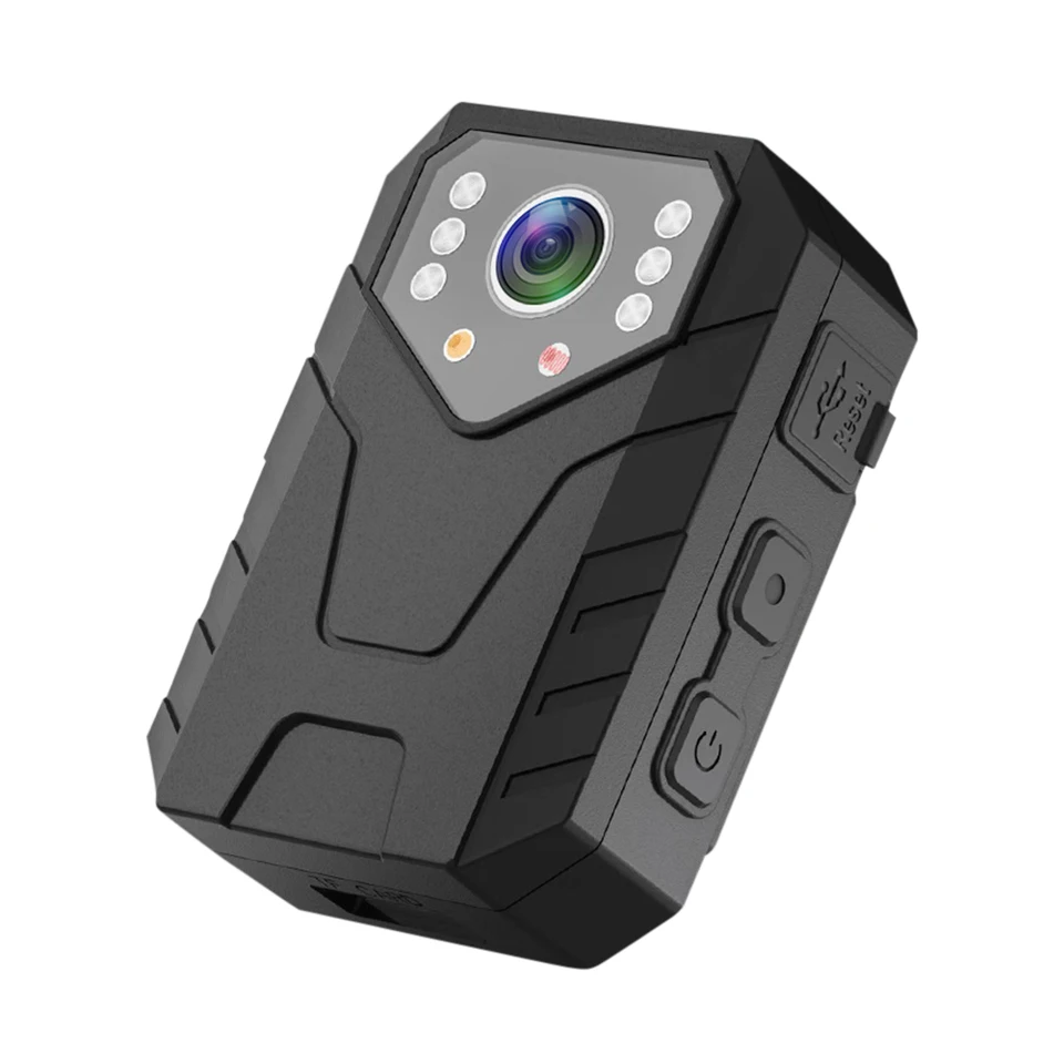 1080p HD Body Fotoaparát 2 palce IPS IPS dotyková obrazovka Night Vision Recorder Recorder Nositeľné 1800 mAh DV akčná kamera s zadným klipom