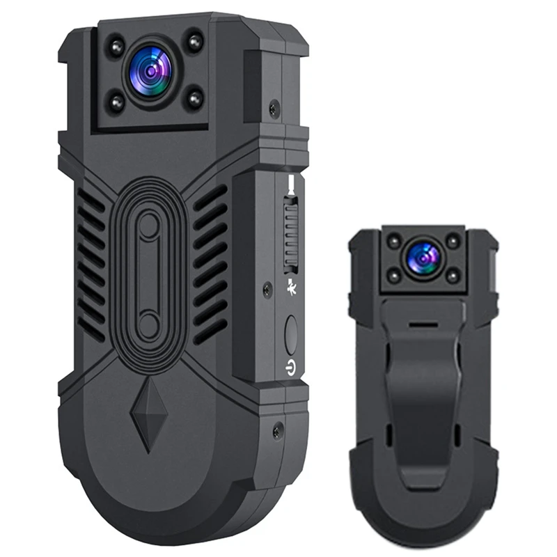 1080p HD Night Vision Mini Camera Detection Body Body Camera 180 ° Rotačná bicykla