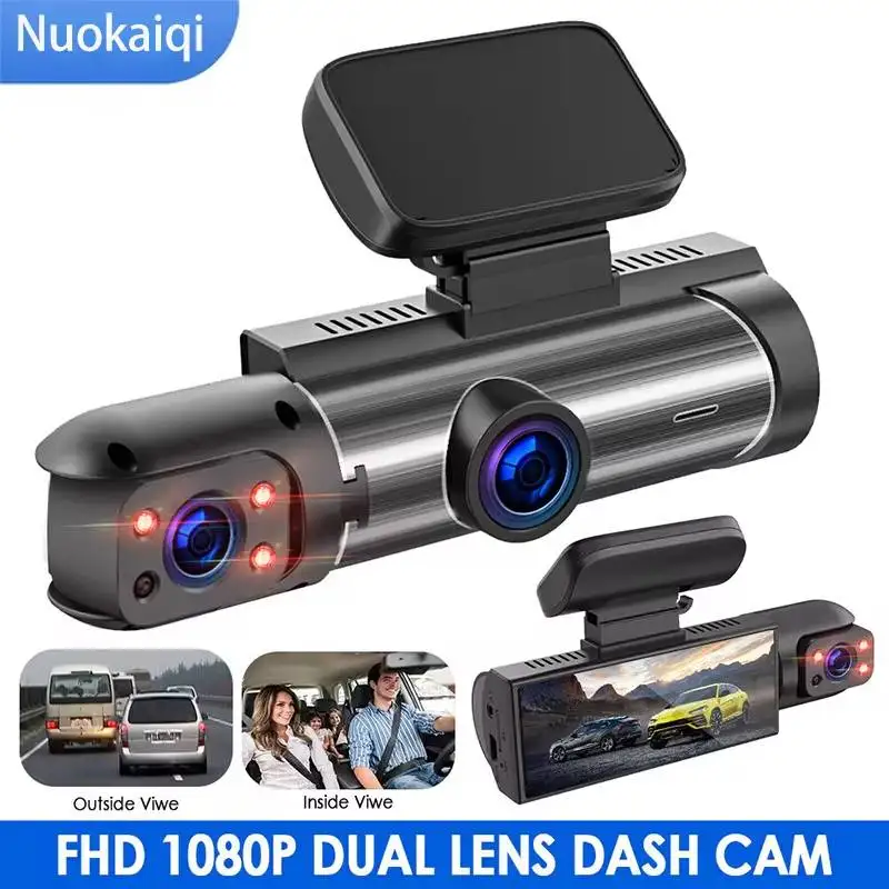 1080p kamery Video rekordér s dvoma šošovkami Car Dashcam Night Vision 150 širokouhlý uhlom 24 hodín detekcia pohybu Parkovací režim Záznam nehody