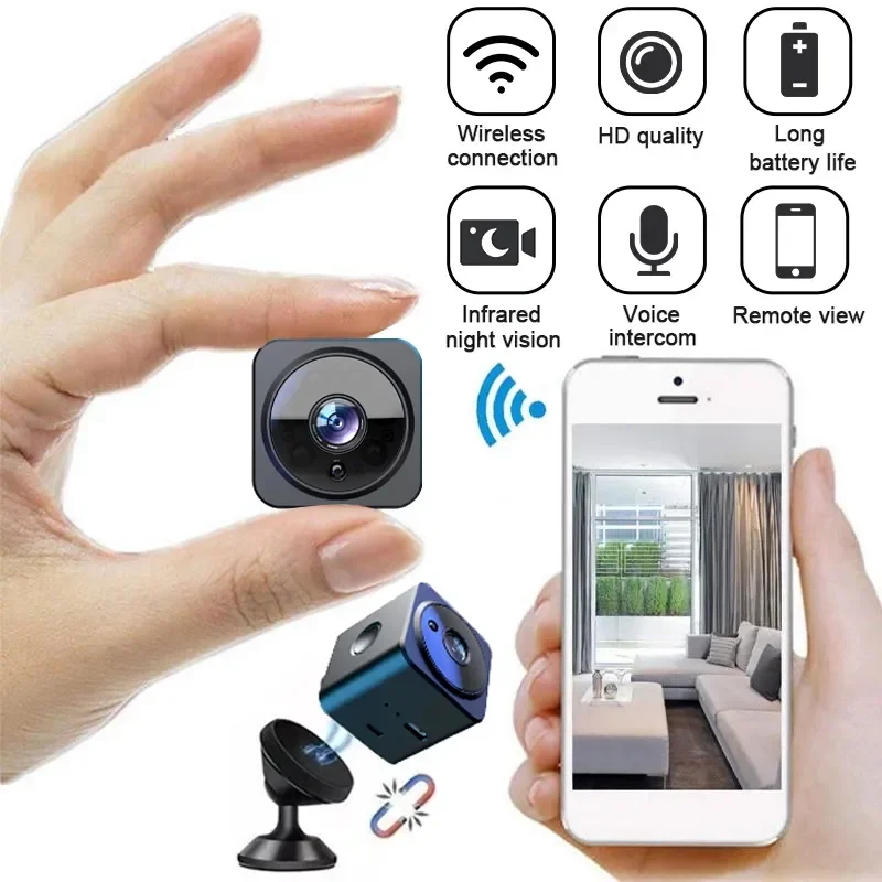 1080p Mini WiFi Camera Domov bezpečnosť bezpečnosť Dohľad Nočné videnie Nočné videnie bezdrôtové kamkordé zvukové video rekordér detská vačka Monitor