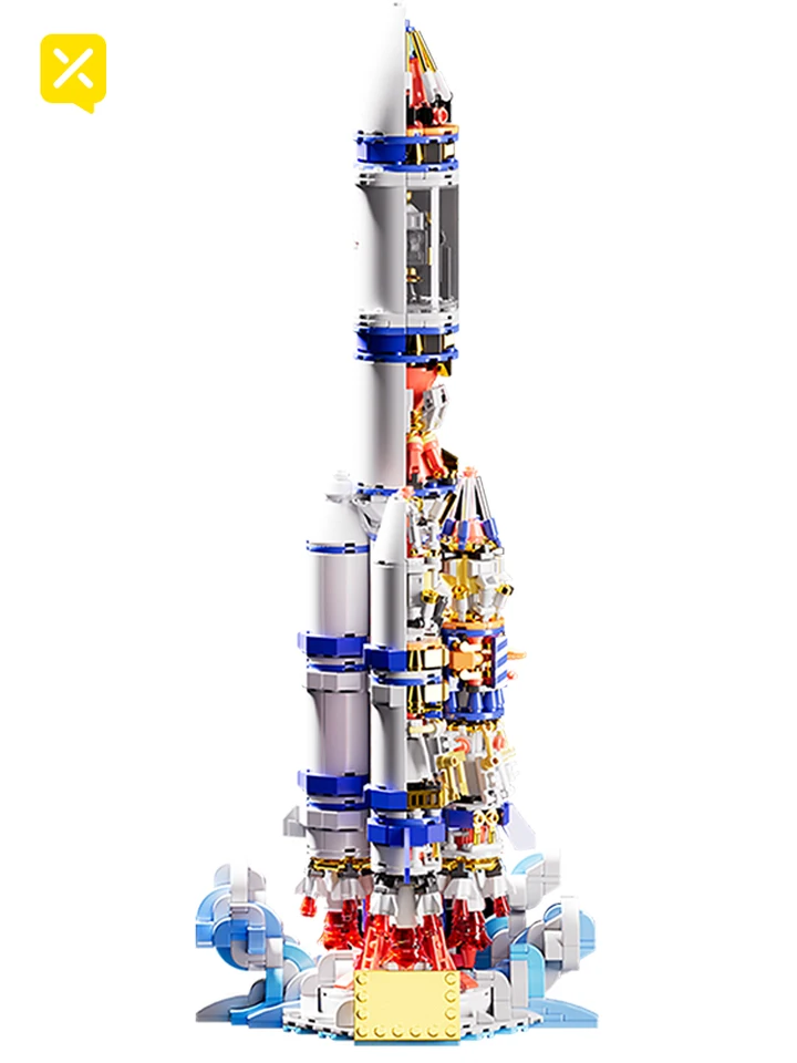 1099ks vesmírny prieskum Raket Building Block Collectible Dospelí slávne darčeky pre vianočné halloweenské veľkonočné hračky pre deti dospelí