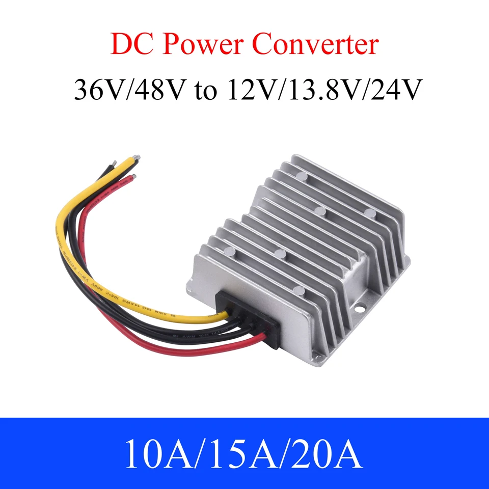 10A 15A 20A Power Converter 36/48 V až 12 V 13,8 V 24 V DC Buck Regulator for Auto