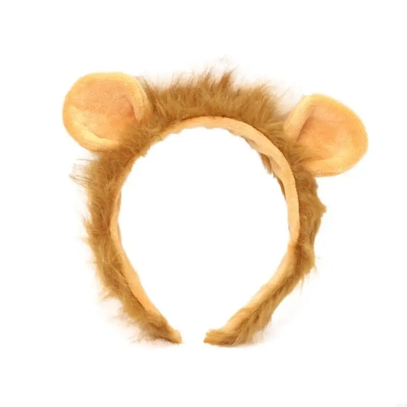10cd Halloween Cartoon Lion Ear Hoop Hoop Woman čelenka čelenka pre Veľkonočné karnevaly Cosplay Kaderské doplnky