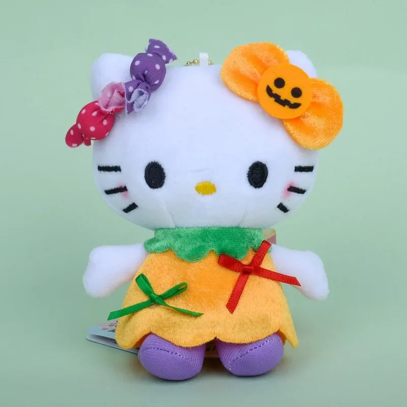 10cm Sanrio Cute Japanese Halloween KT Cat Candy Plys Hray prívesok Keychain batoh dekorácie prívesok dievčenský darček
