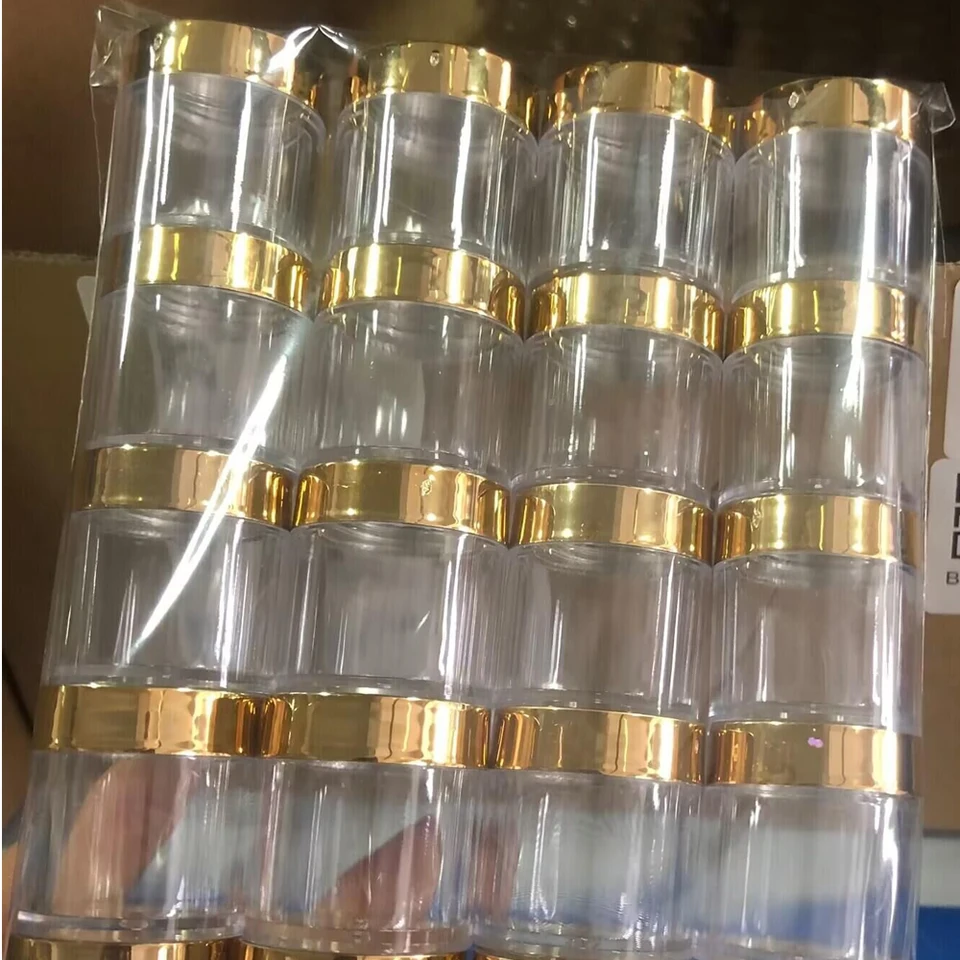 10g/1oz/2oz prázdny plastový priehľadný kozmetický poháre doplňujúce fľaše Cestujte krém na tvár/krém/kozmetický nádoba Plast Plast prázdneho hrnca