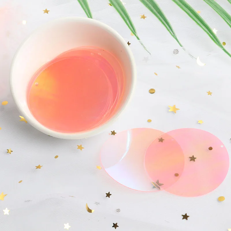 10g/balenie 30 mmtransparent Ploché okrúhle voľné flitre Paillettes Šiť svadobné remeslo, Dámske odevné doplnky