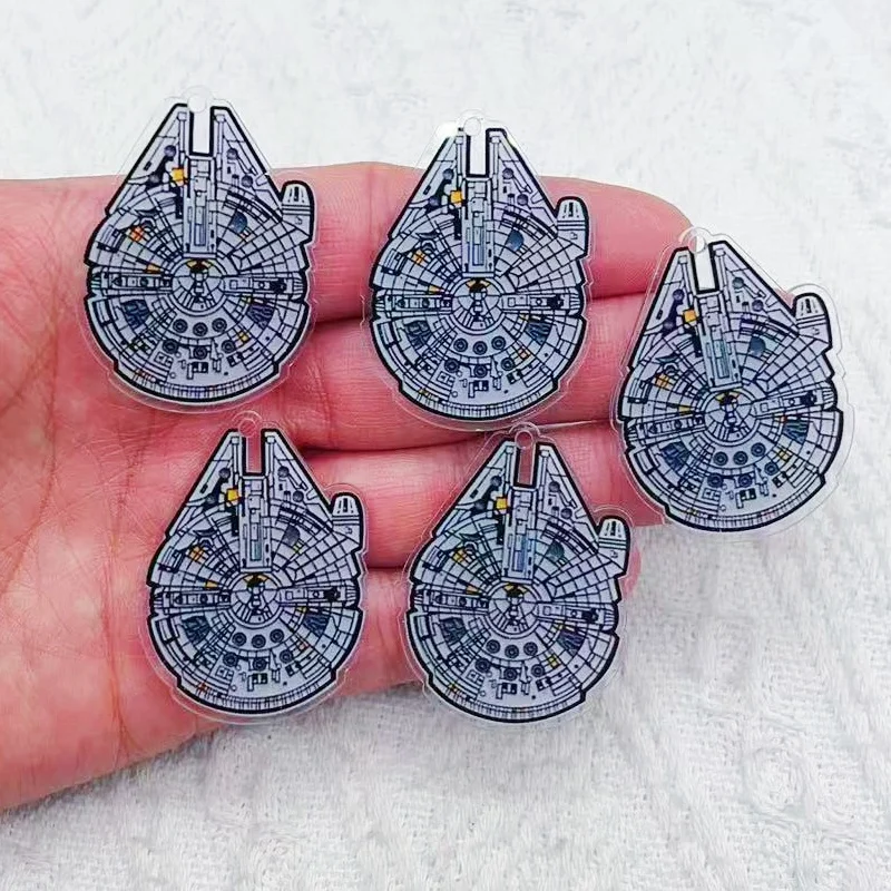 10kry akrylové karikatúry Kreatívne mechanické geometrické šperky náhrdelníkov Náušnice Prívesky DIY Craft Supplies