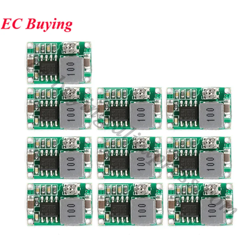 10ks/1pc Mini 360 DC-DC RC RC Buck Converter Krok Down Modul 4,75V-23V až 1V-17V 17x11x3.8mm Mini360 Mini360 New LM2596 MP2307DN