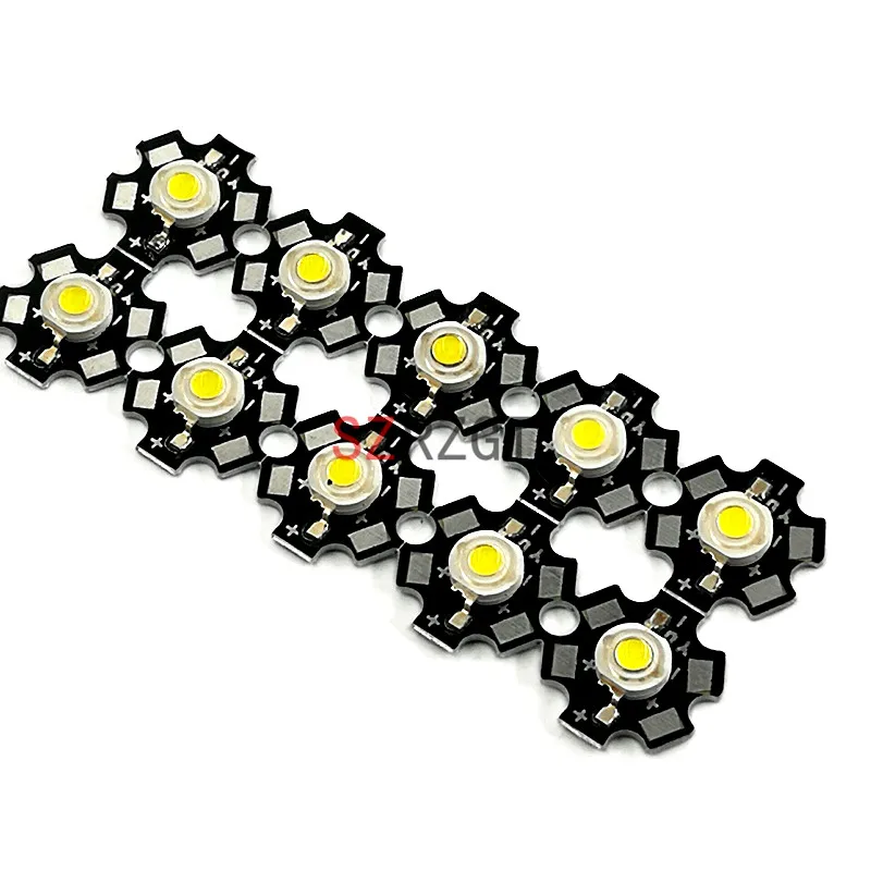 10ks 1W 3W teplé / biele 6000K 3500K 4500k vysoký výkon LED čipové svetlo s PCB