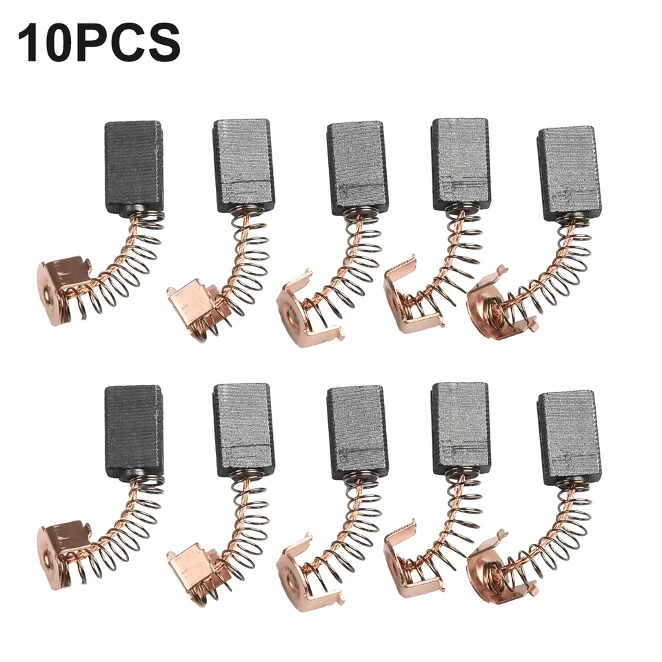 10ks 2/4/6 uhlíkové kefy 5x8x12 mm náhradné diely pre čierny uhlový mlynček G720 pre doplnky elektrického náradia