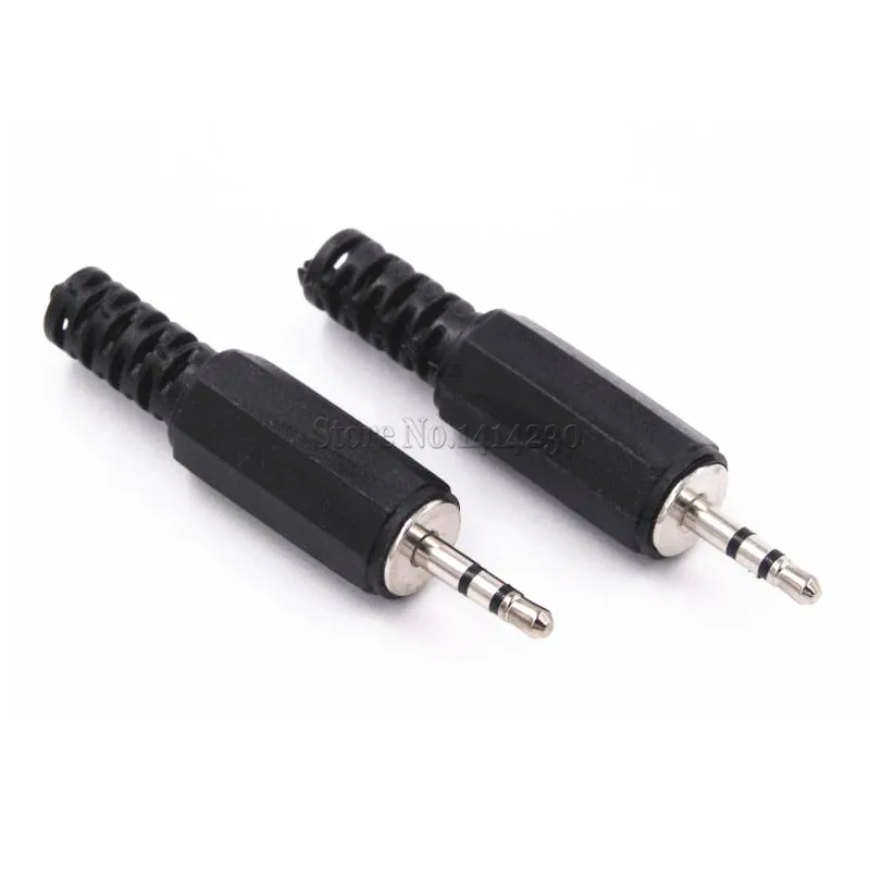 10ks 2,5 mm stereofónna zvuková zástrčka 2.5 Dual kódovanie zvukovej zástrčky 2,5 mm zástrčka