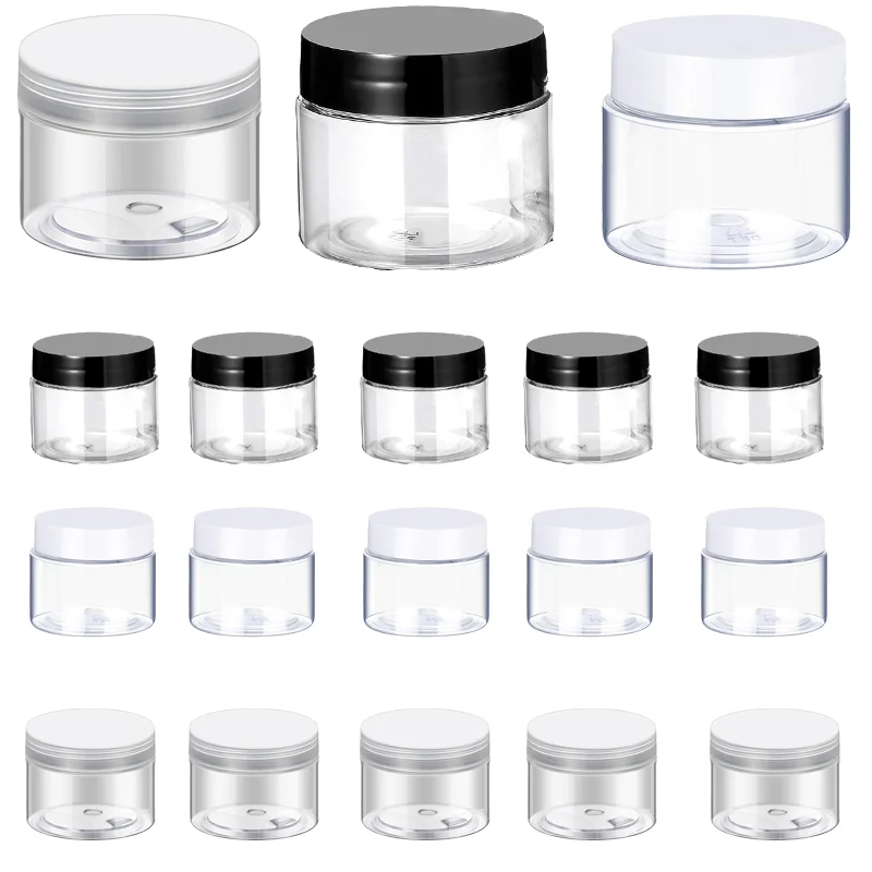 10ks 20-80 ml okrúhle čisté šírky úniky Proof Plastové nádoby s viečkami na cestovné úložisko kozmetické výrobky